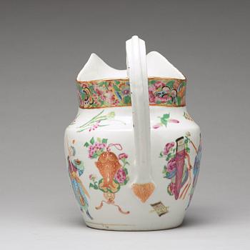 HANDKANNA, porslin. Qingdynastin, Kanton, 1800-tal.