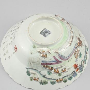 SKÅL, porslin, Kina, 1900-tal.