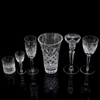 GLASSERVIS, 53 delar, "Haga", Kosta Boda, 1900-talets andra hälft.