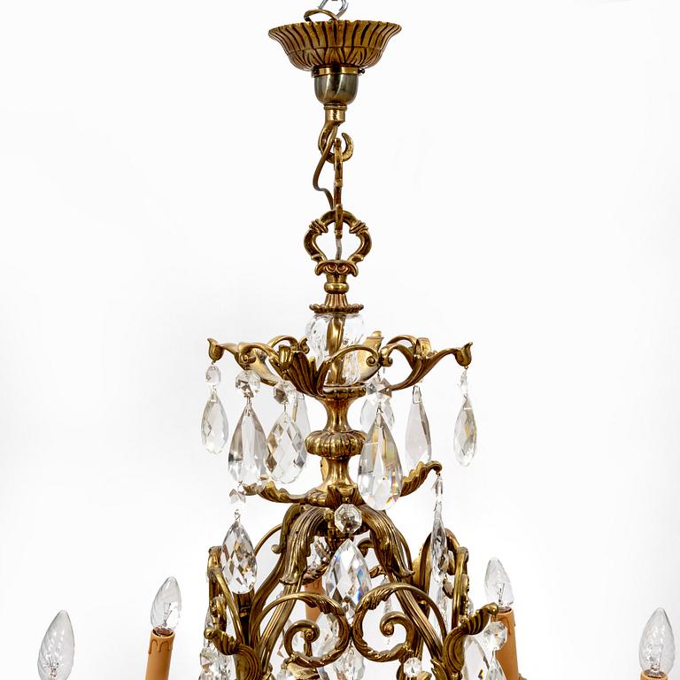 A 20th century Rococo style chandelier.