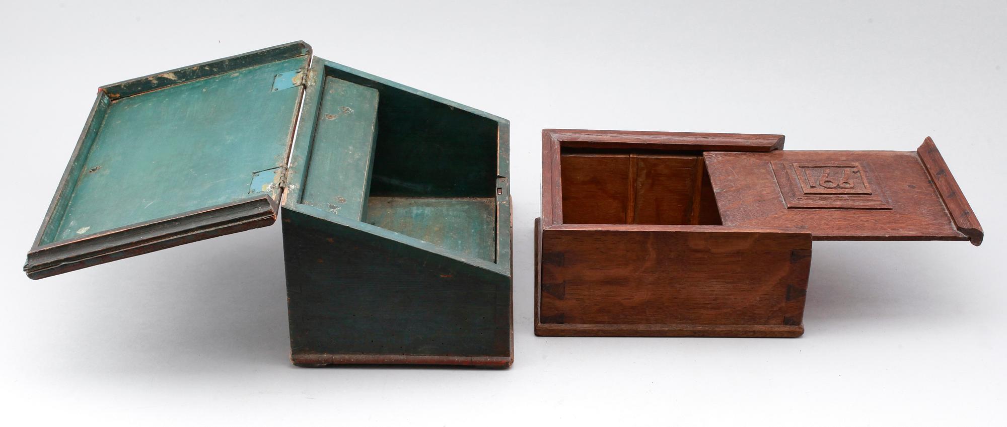 SKRIN, 2 st, allmoge, 1800-tal.