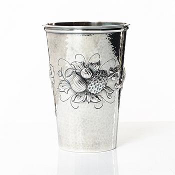 Eric Råström, vase, silver, Baroque style, CG Råström, Stockholm 1977.