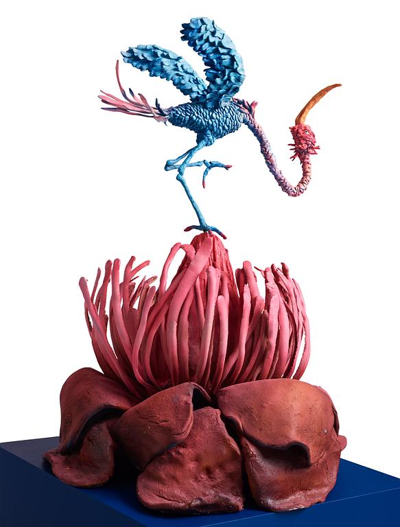 Nathalie Djurberg & Hans Berg, "One Last Trip to the Underworld (Strawberry Red and Blue)".