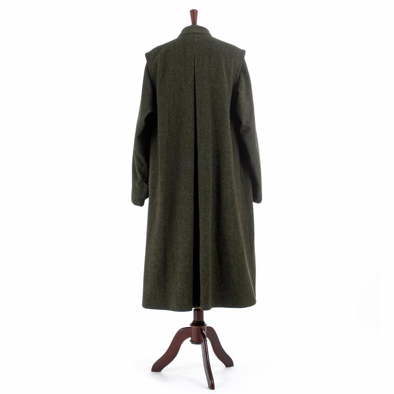 LODENFREY, a men's green wool coat.