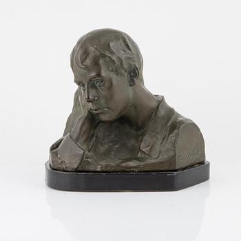 Johan Runer, a bronze sculpture, signed and dated -13.