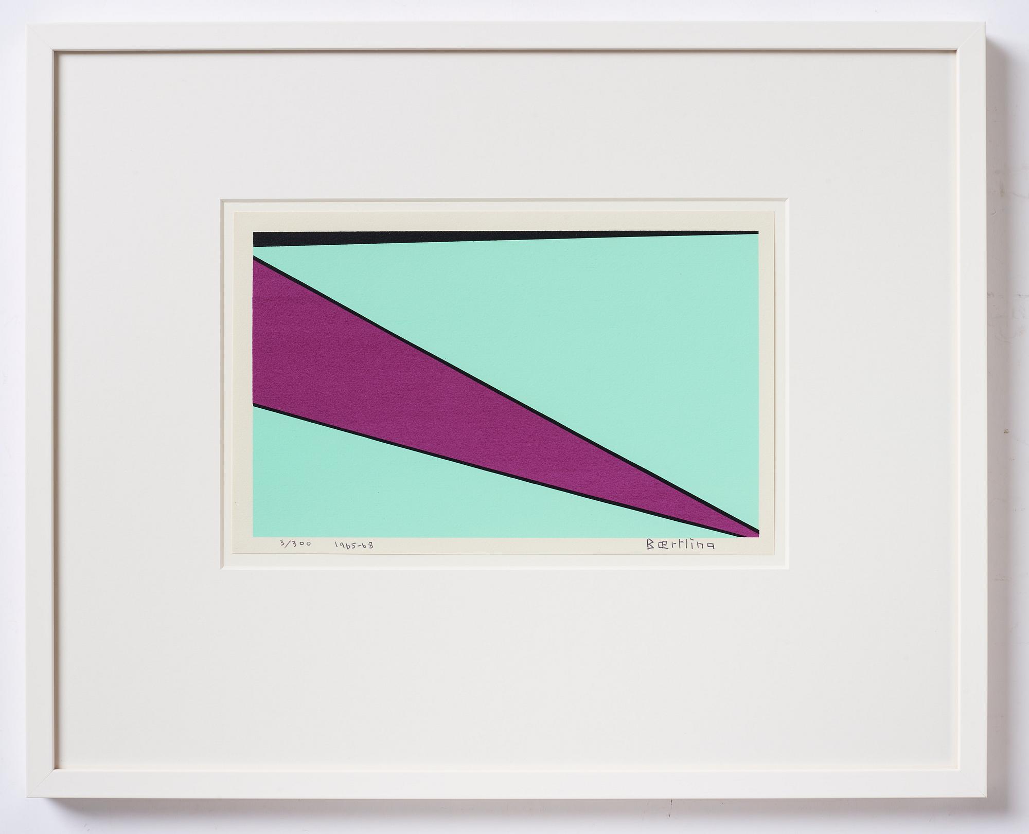 Olle Baertling, silkscreen in colours, 1965-68, signed 3/300.