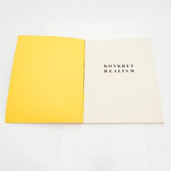 Utställningskatalog, "Konkret Realism, Baertling, Jacobsen, Mortensen", Liljevalchs Konsthall, Stockholm, 1956.