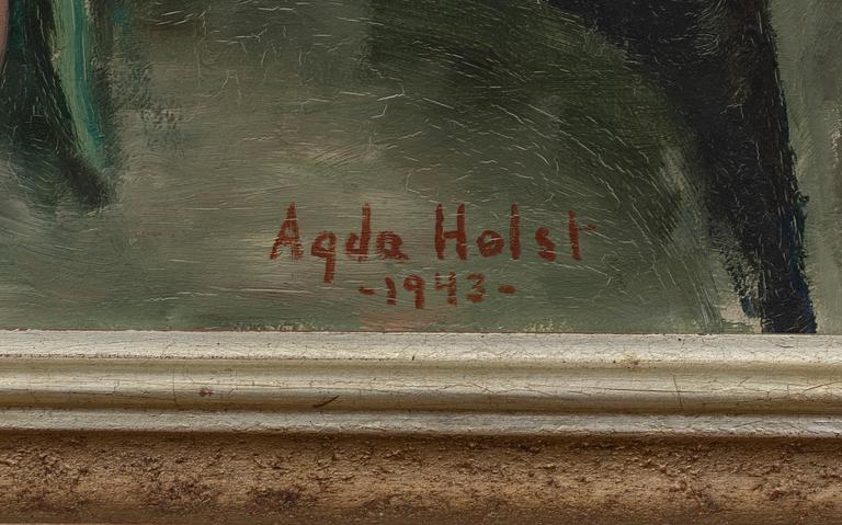 AGDA HOLST, a signed and dated oil on board.