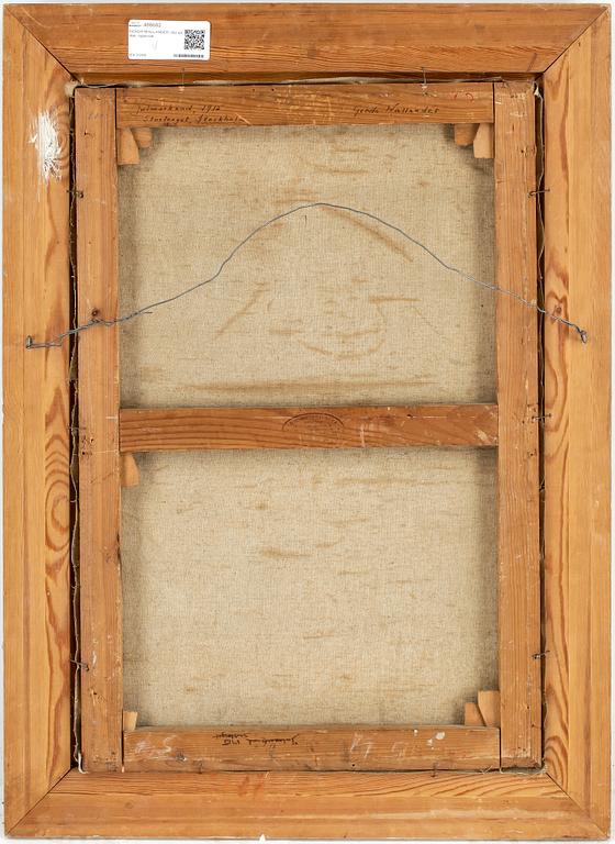 GERDA WALLANDER, olja på duk, signerad.