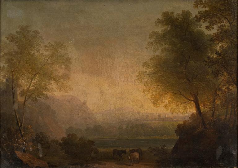 Carl Samuel Graffman, attributed to, Pastoral Landscape.