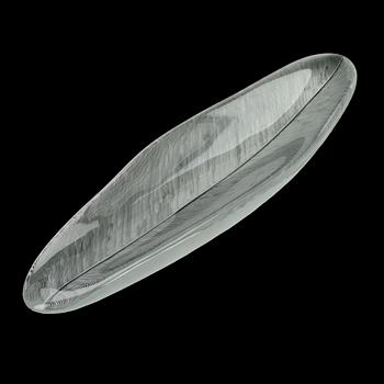 SKÅL, glas, 3369, Sulka (Fjäder),signerad Tapio Wirkkala Iittala. 1954-1960.