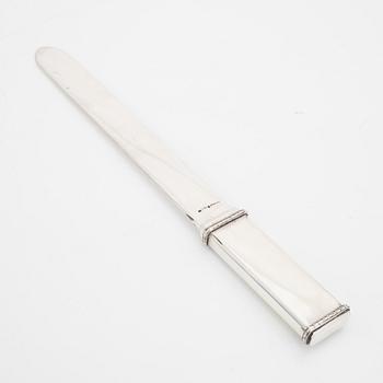 W.A. Bolin, brevkniv, silver, Stockholm 1948.