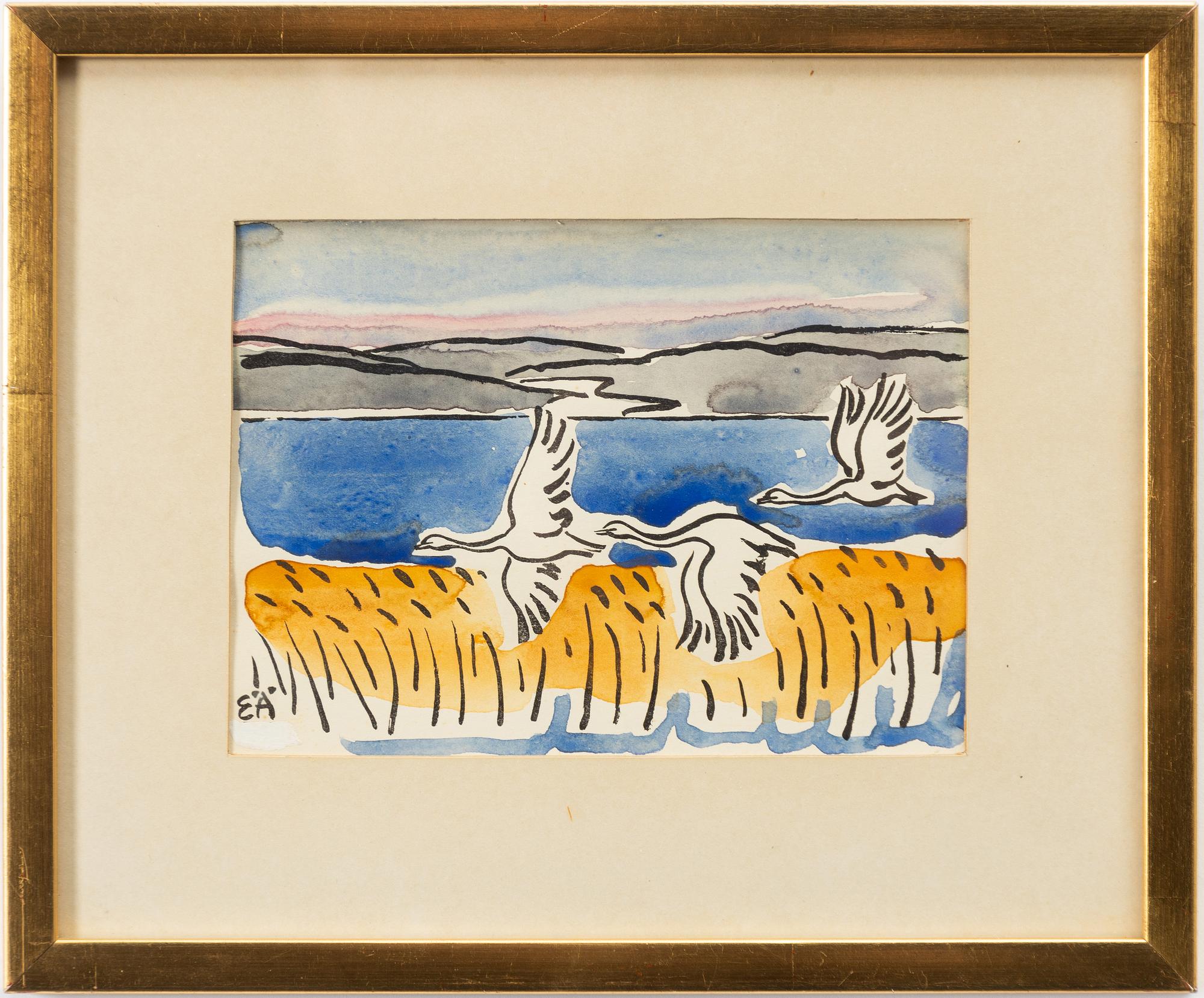 Erling Ärlingsson, "Utterbyn", Flying geese, 3 pcs.