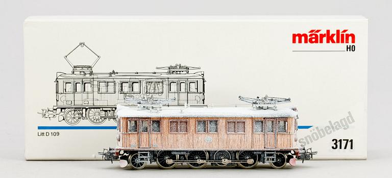 ELLOK, "3171", snöbelagt, Märklin, 1900-talets andra hälft.