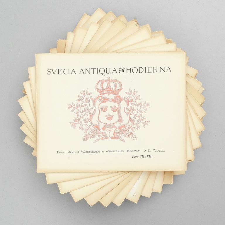 A Set of Eighteen "Svecia Antiqua et Hodierna" Booklets, Wahlstroem & Widstrand 1920.