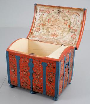 A Swedish chest, dated 1808.