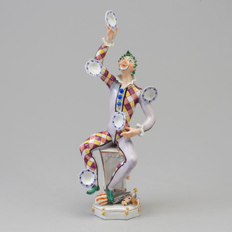 A Meissen 'juggler', 1970's.