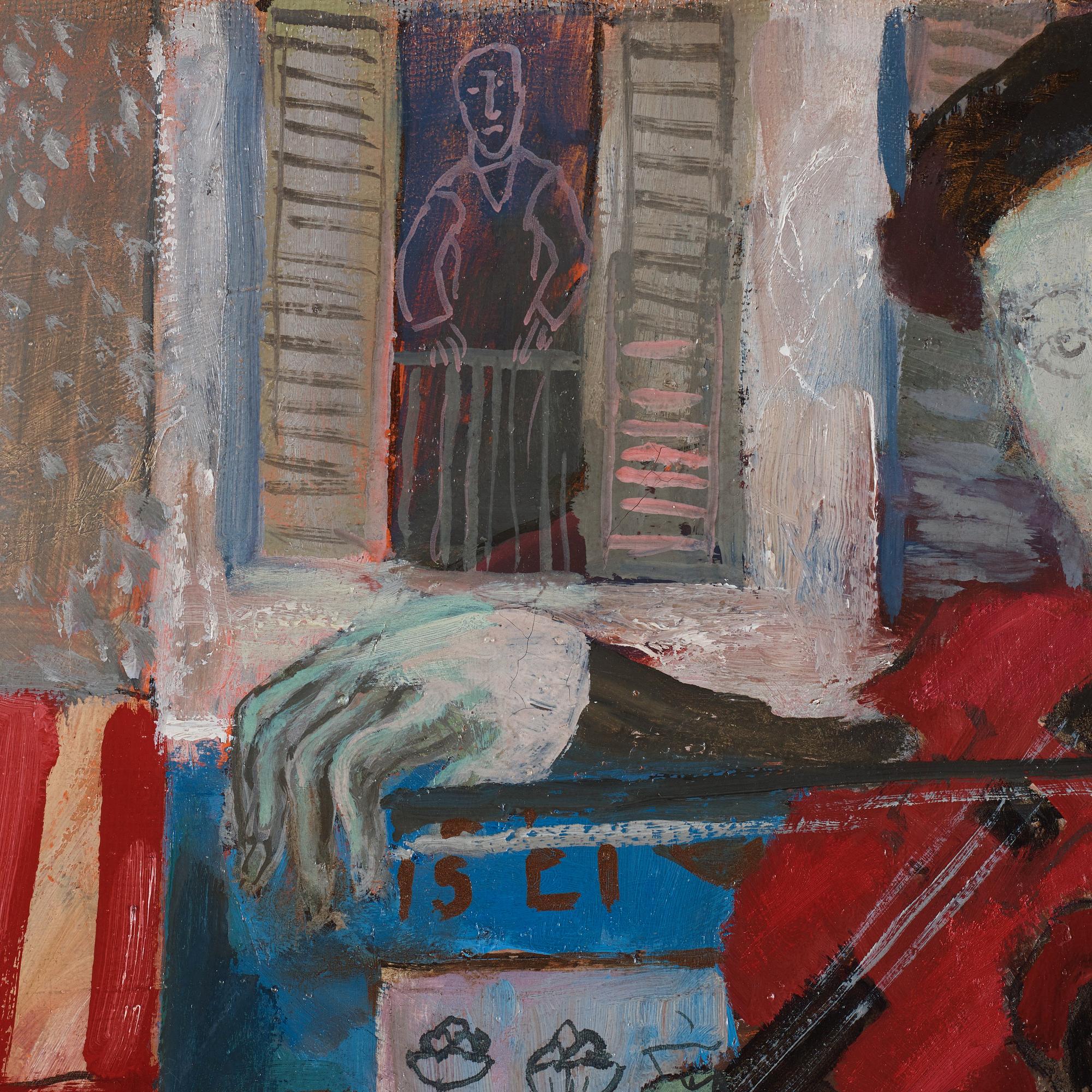 Olle Olsson-Hagalund, Street musician in Paris.