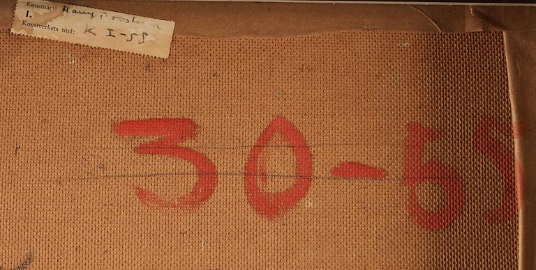 HARRY BOOSTRÖM, olja på pannå, signerad Booström och daterad -55.