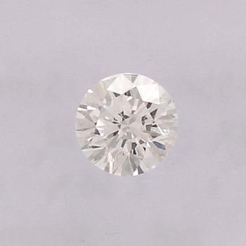 A round brilliant-cut diamond 0.50 ct with HRD Antwerp certificate.