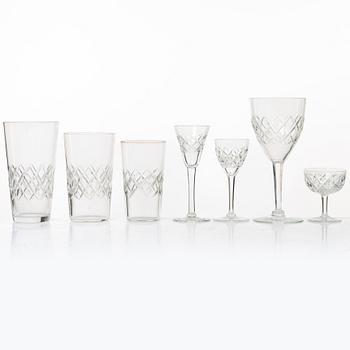 Glasservis, 58 delar, "Bror", Kosta.