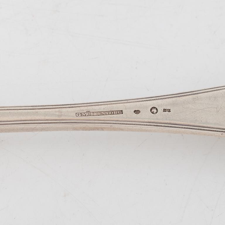 A Swedish Silver Serving Spoon, mark of Gustaf Möllenborg, Stockholm 1824.