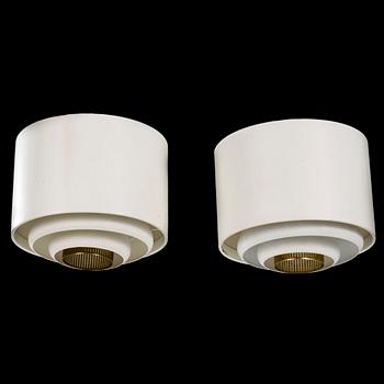 ALVAR AALTO, A pair of 1960s 'AE-9447-2' ceiling lights for Itsu Finland.