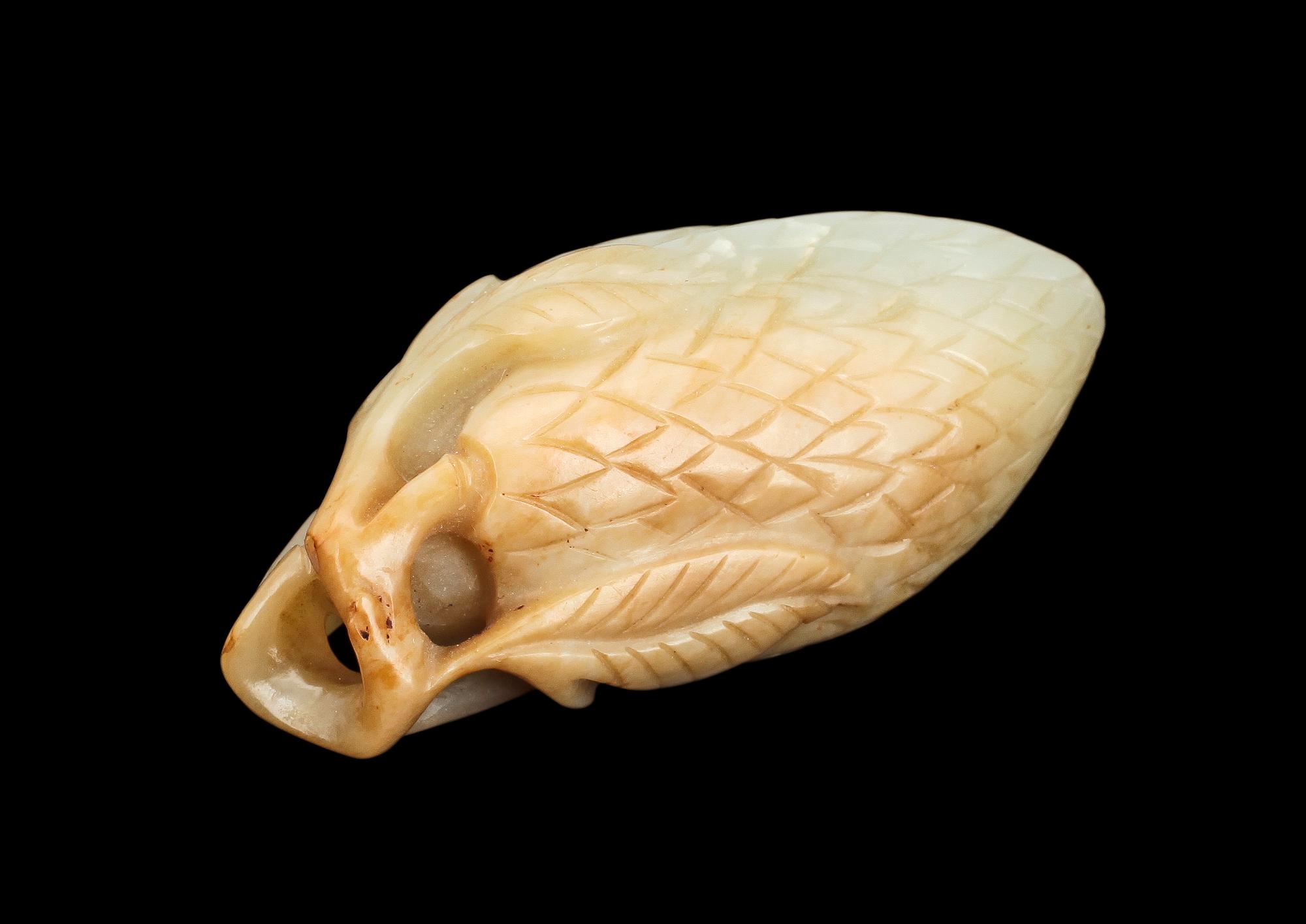 SKULPTUR, nefrite, Kina, 1900-tal.