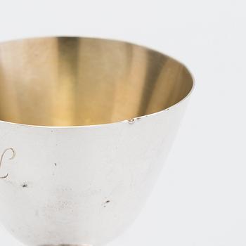 Tapio Wirkkala, pikareita, 6 kpl, hopeaa, TW 329, Kultakeskus, Hämeenlinna 1960-70-luku.