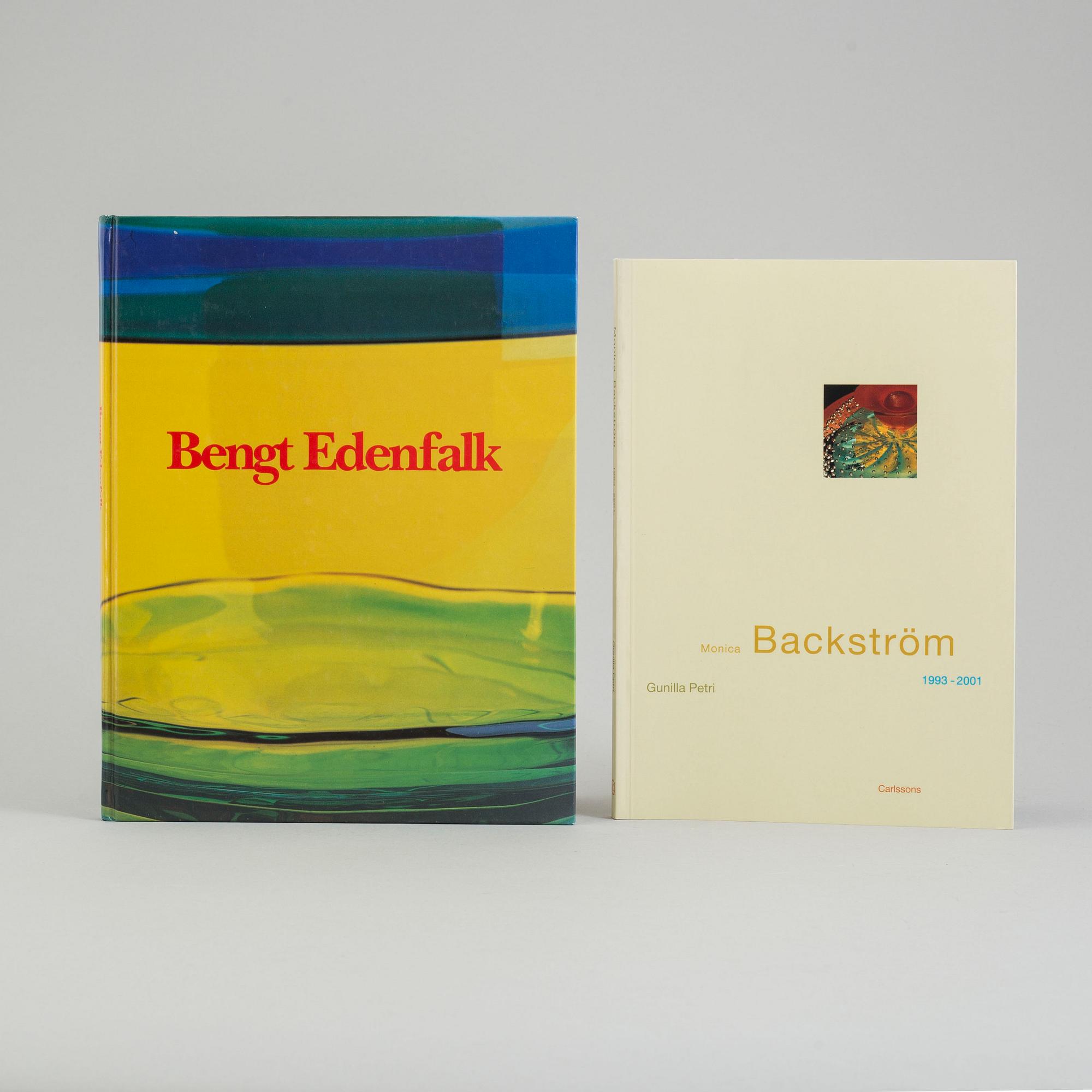 Seven books on Swedish glass, silver and furniture.