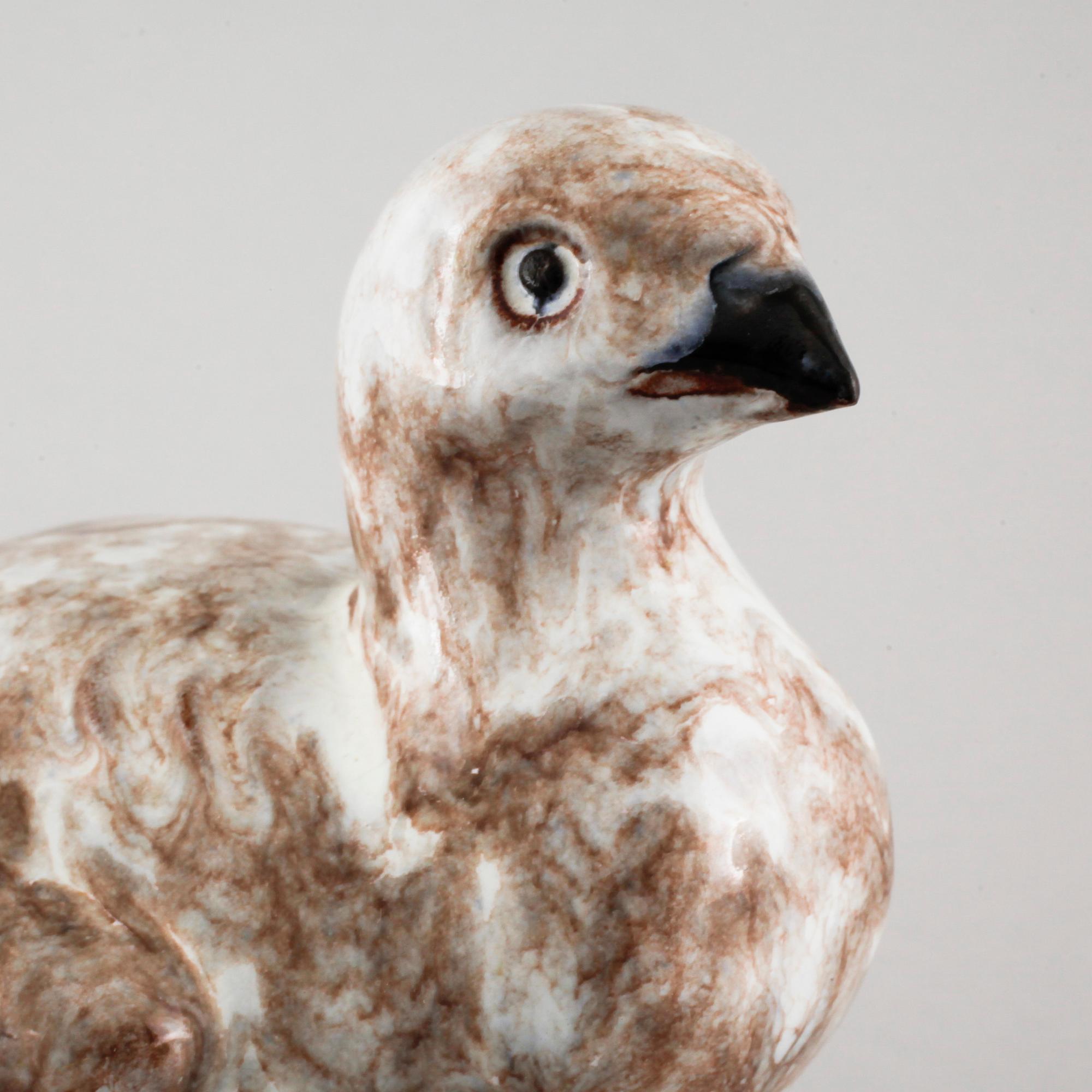 A ceramic sculpture by Gudmundur Einarsson, signed.