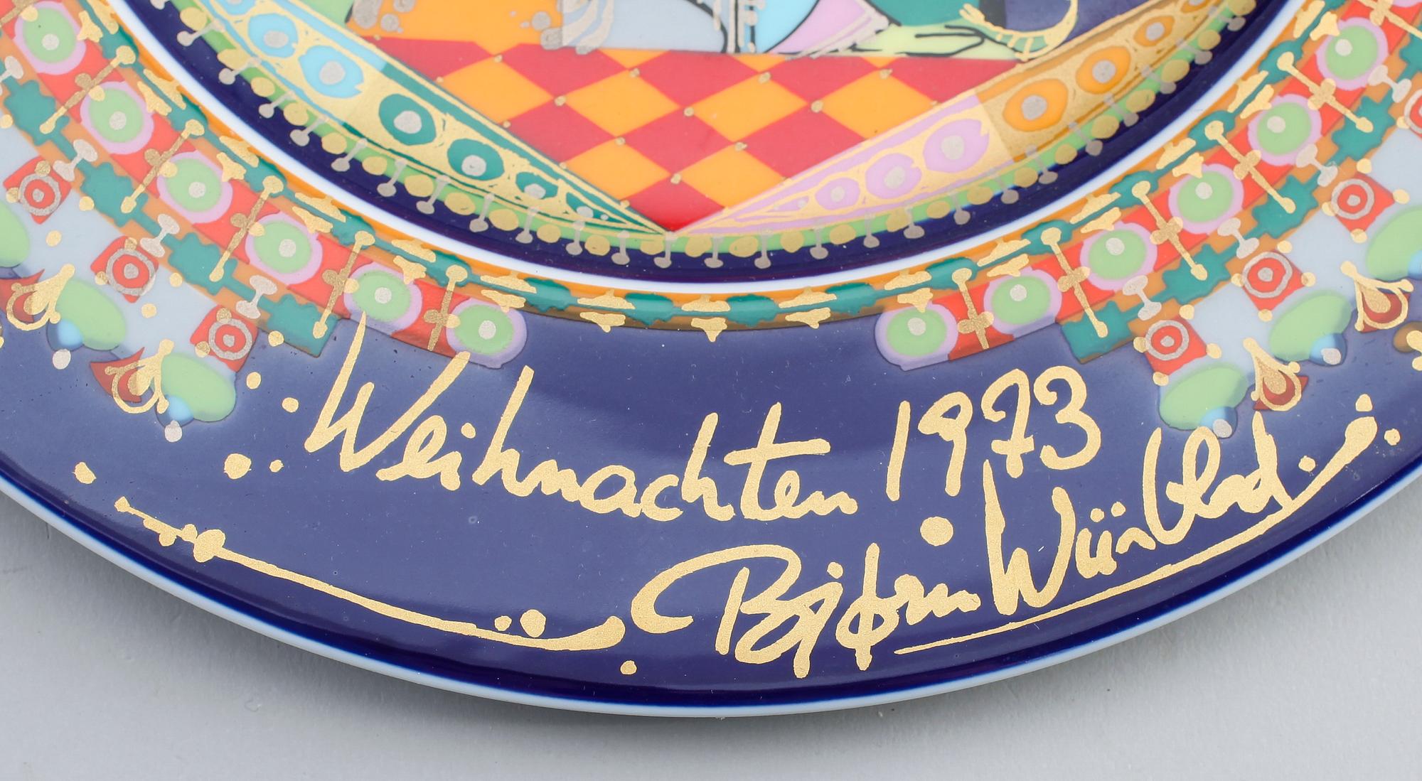 SAMLARTALLRIKAR, 11 st, porslin, Bjørn Wiinblad, Rosenthal, Studio-Linie, 1900-talets andra hälft.