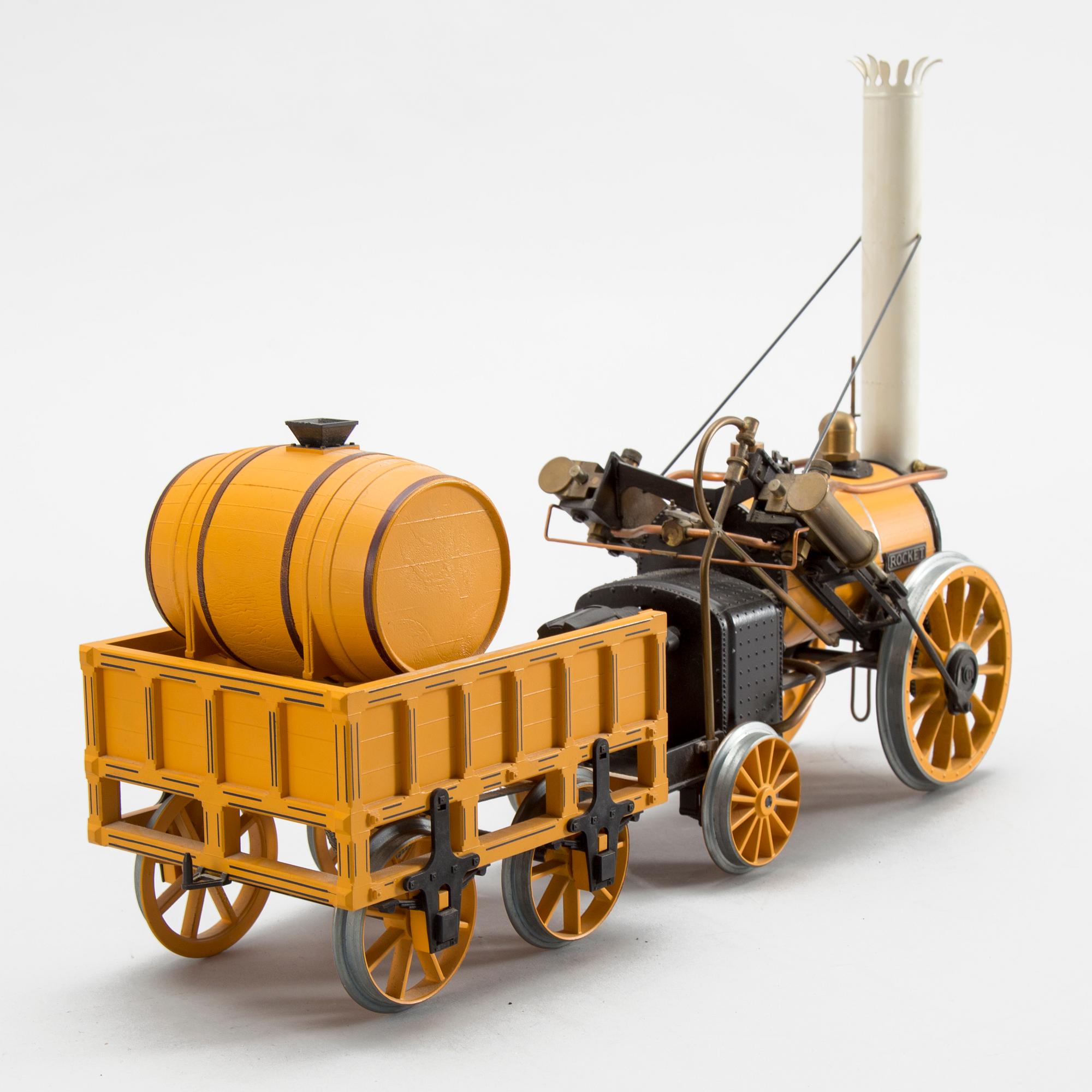 HORNBY, ånglok med tender, "Stephensons Rocket", 1900-talets senare del, spårvidd 3,5 tum.