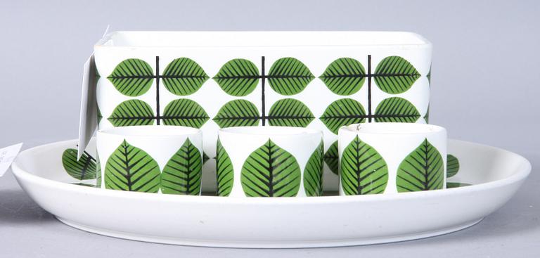 PARTI PORSLIN, 5 delar, Berså, Gustafsberg.