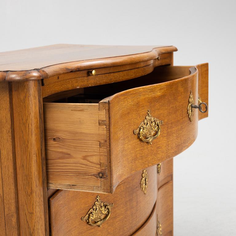 Chest of drawers, late Baroque, 18th century.