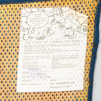 Ritva Puotila, ryamatta, Oy Finnrya Ab. Ca 183 x 137 cm.