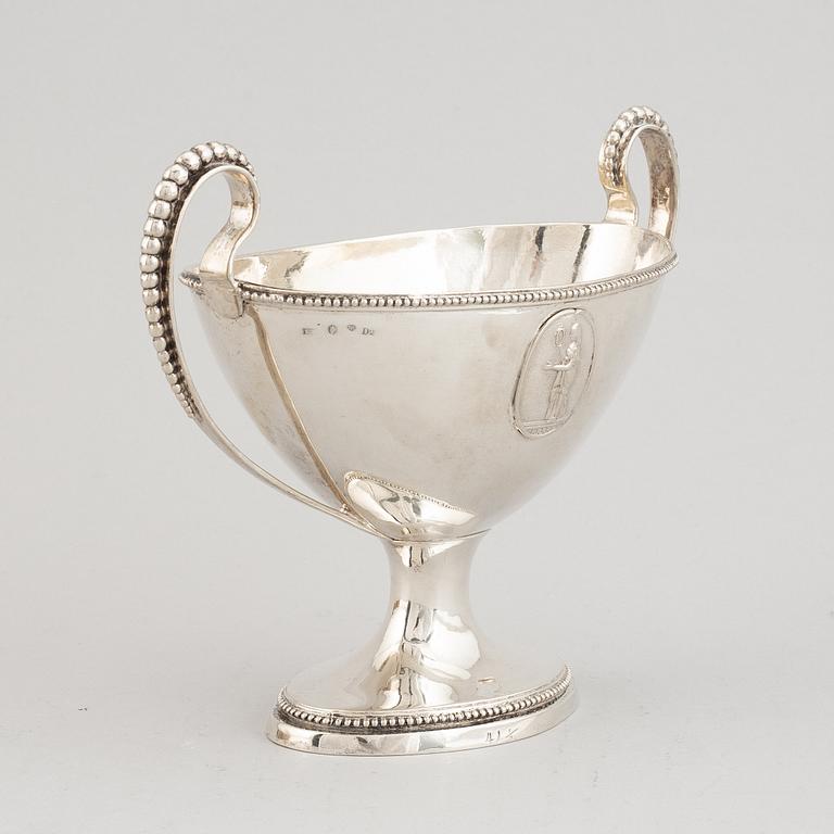 A Swedish Gustavian silver sugar-bowl, mark of Petter Eneroth, Stockholm 1786.