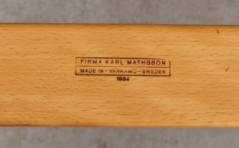 FÅTÖLJER, ett par, "Eva", Bruno Mathsson, 1960-talet.