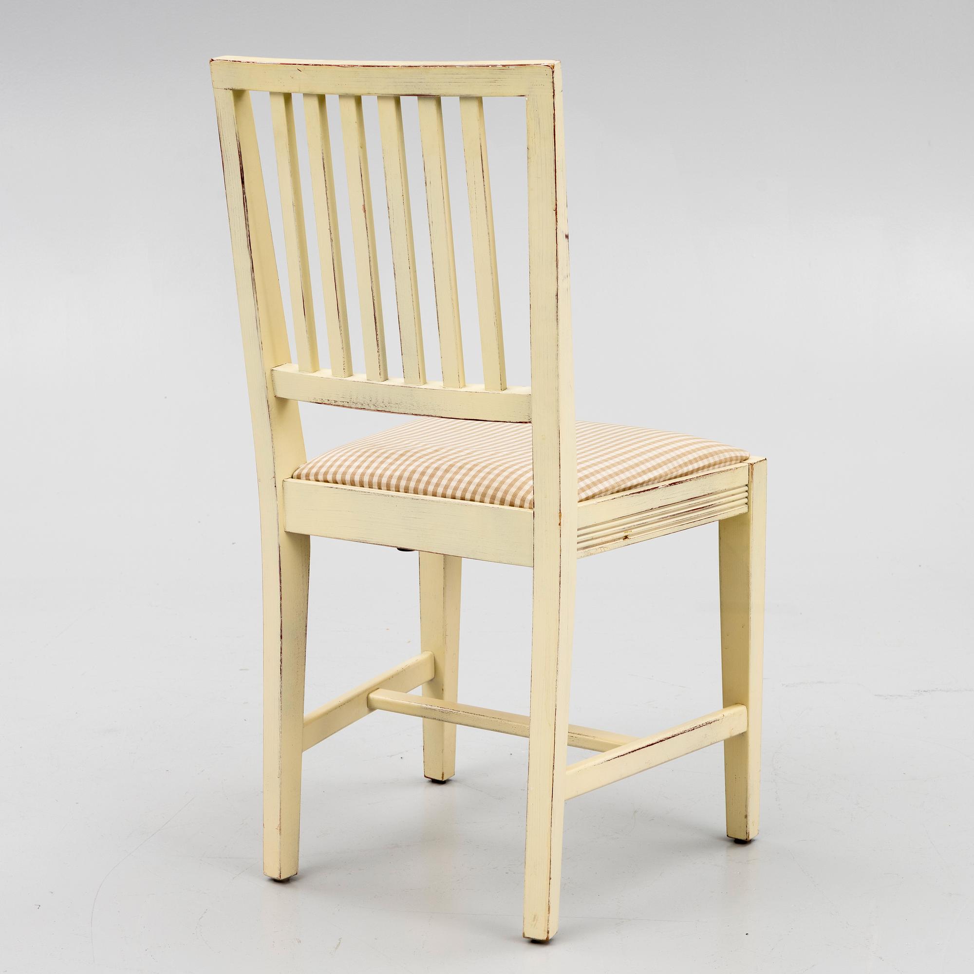 A set of 8 chairs, in the Leksand model, All Wood.