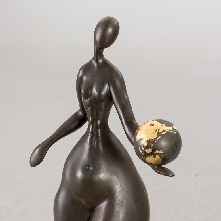 MARIE-MADELEINE GAUTIER, skulptur, patinerad metall, signerad samt numrerad 1/8.