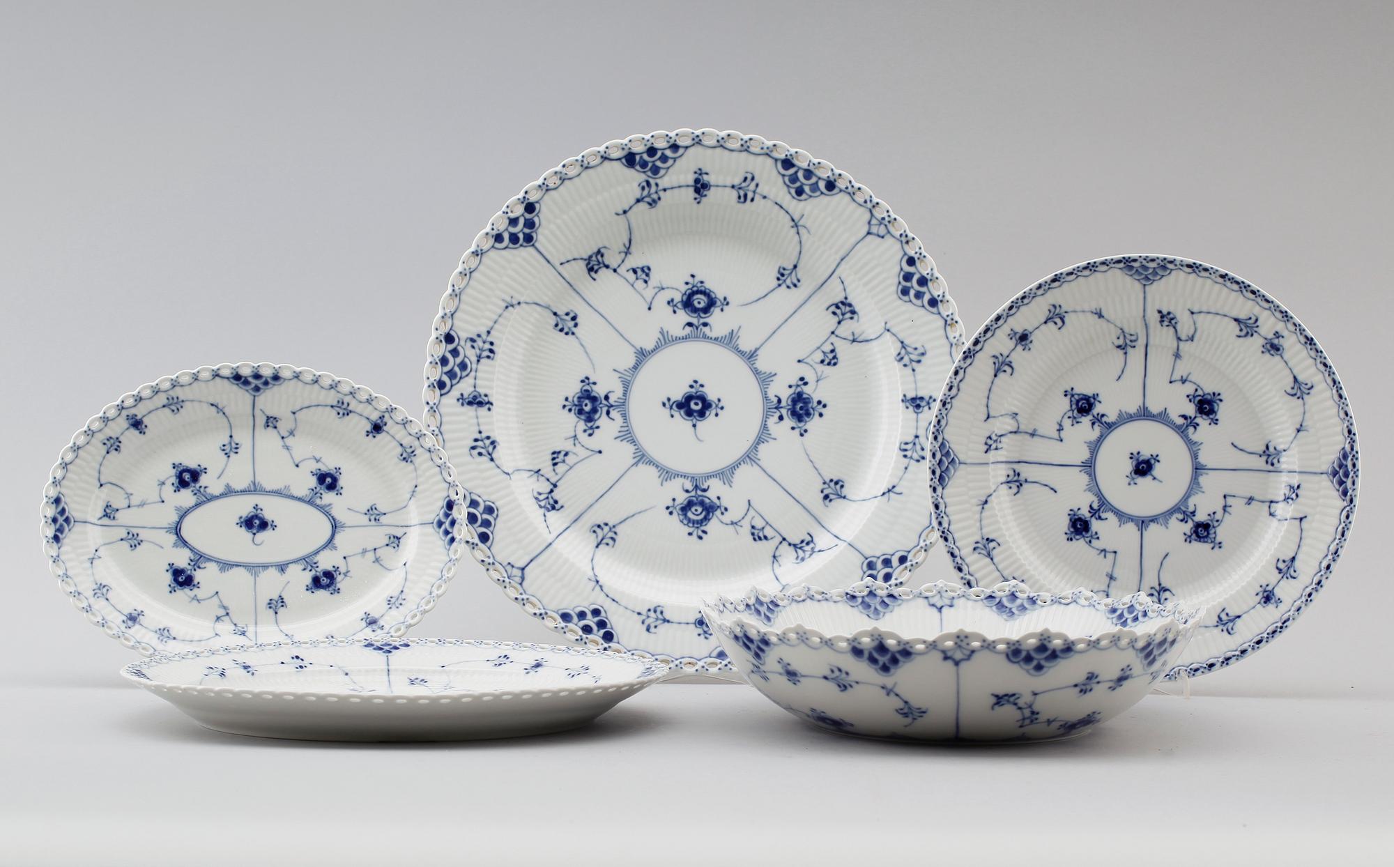 SERVISPORSLIN, 5 delar, Royal Copenhagen.