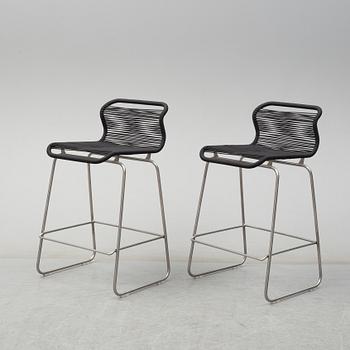 A pair of 'Tivoli' chairs by Verner Panton.