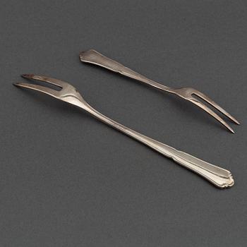 A german silver cutlery service, silver 800, including Bruckmann (68+ 24 pieces).