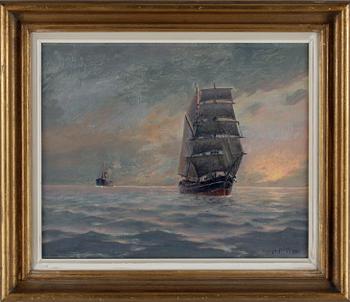 HERMAN HÄGG, olja på duk. Sign o dat 1911.