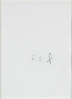 Patrick Nilsson, blyerts på papper, signerad, utförd 2003.