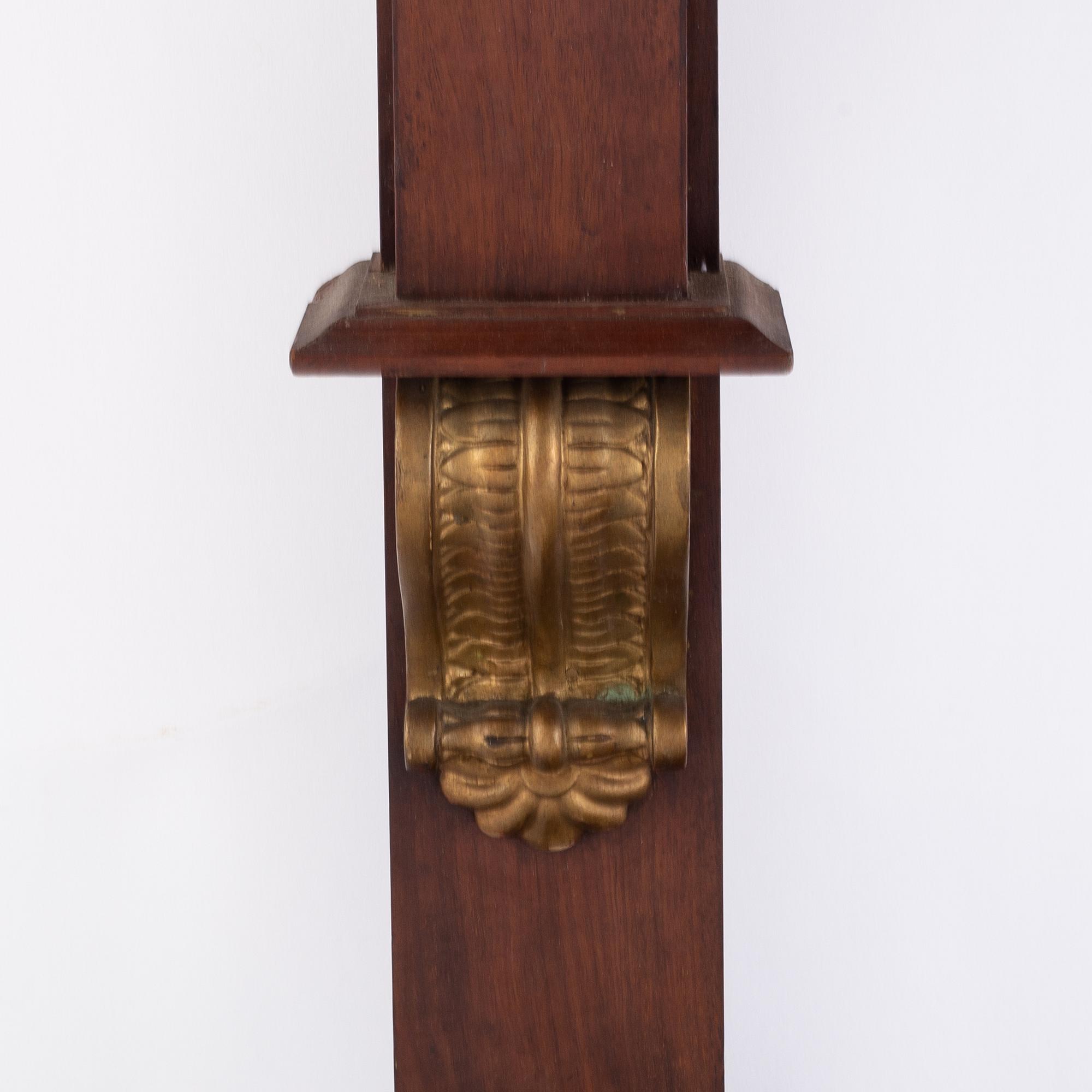 A Swedish Empire mirror and console table, first half of the 19th century.