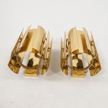 Wall lamps a pair Fagerhult late 20th century.
