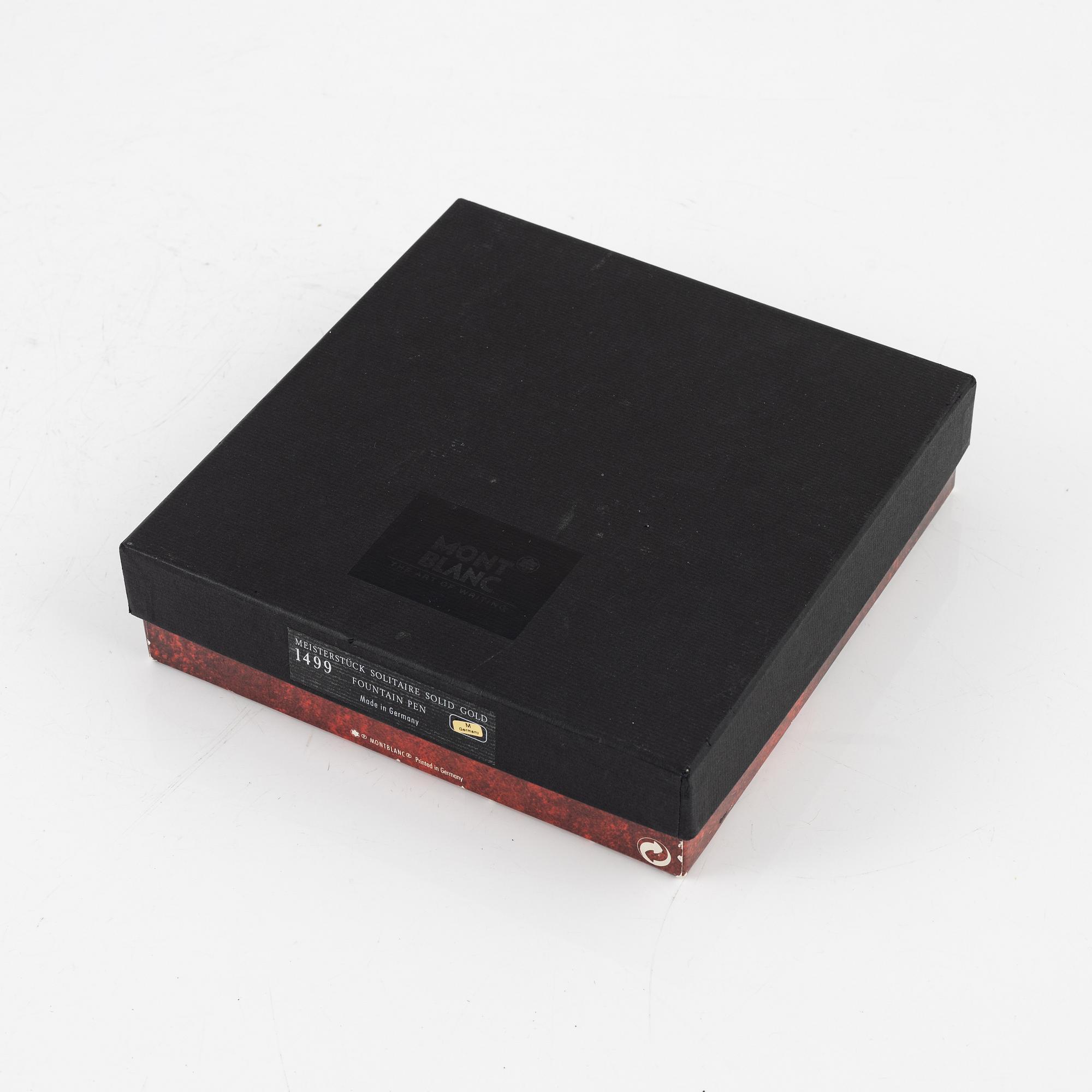 Mont Blanc, reservoarpenna, 18K guld, Meisterstuck.