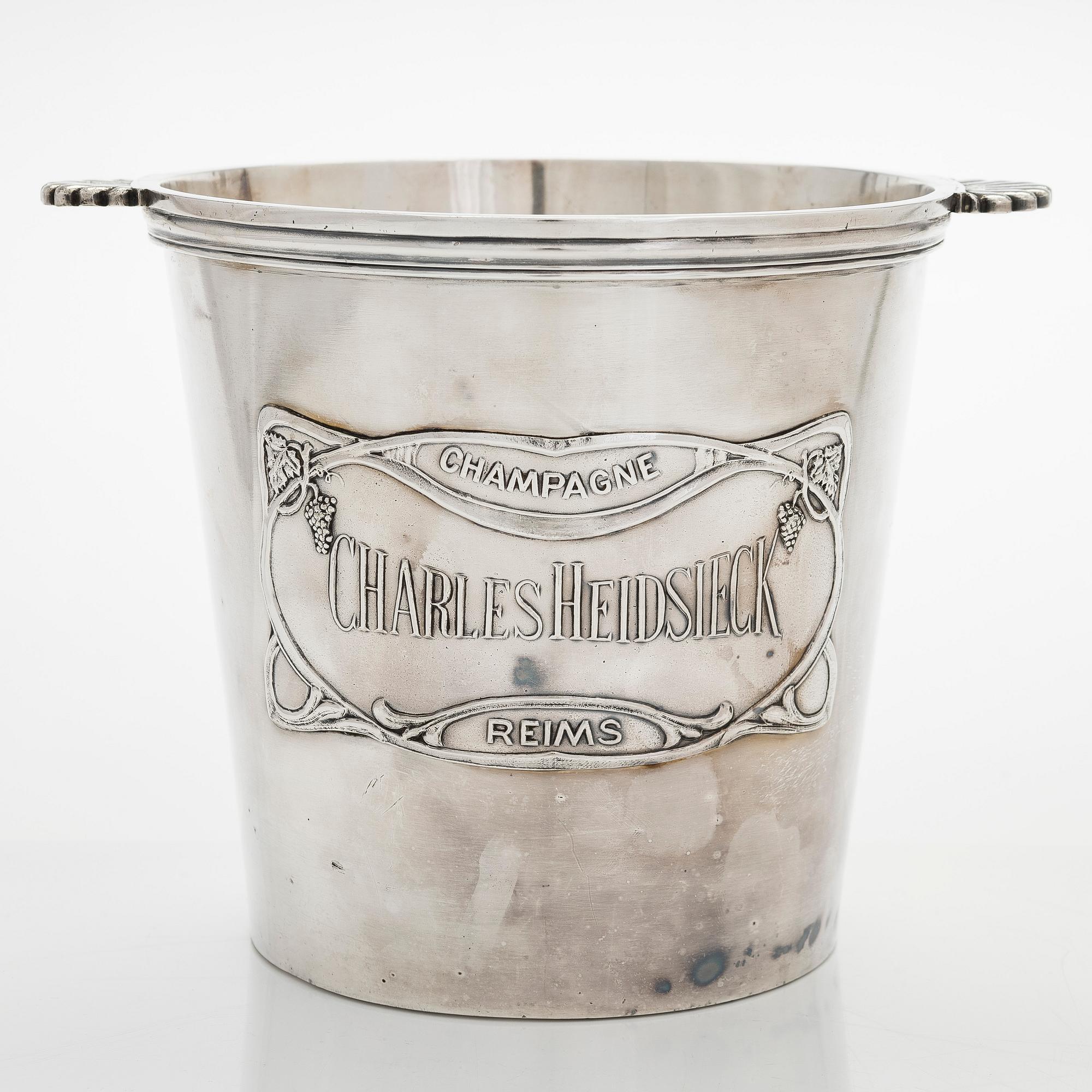 Samppanjajäähdytin, Charles Heidsieck, Reims, n. 1920-30-luku.