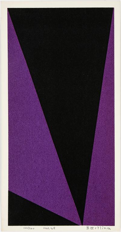 OLLE BAERTLING, färgserigrafi, 1962-68, signerad och numrerad 144/300.